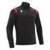GANGE 1/4 ZIP TOP BLK/RED