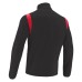 GANGE 1/4 ZIP TOP BLK/RED