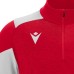 IZEL 1/4 ZIP TOP RED/WHT