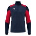 IZEL 1/4 ZIP TOP NAV/RED