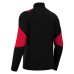 IZEL 1/4 ZIP TOP BLK/RED
