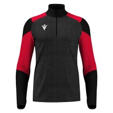 IZEL 1/4 ZIP TOP BLK/RED