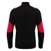 IZEL 1/4 ZIP TOP BLK/RED