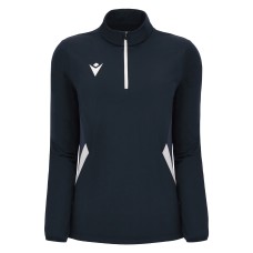MAIRA WOMAN 1/4 ZIP TOP NAV/WHT