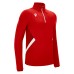 PIAVE 1/4 ZIP TOP RED/WHT