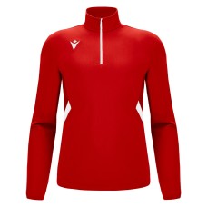 PIAVE 1/4 ZIP TOP RED/WHT