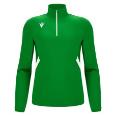 PIAVE 1/4 ZIP TOP GRN/WHT
