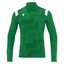 PURUS 1/4 ZIP TOP GRN/WHT