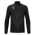YARUGA 1/4 ZIP TOP BLK/DGRY