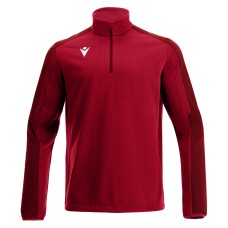 ARNO 1/4 ZIP TOP RED/DRED