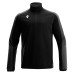 ARNO 1/4 ZIP TOP BLK/DGRY