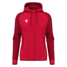 ATLAS WMN FULL ZIP HOODY TOP RED/DRED