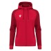 ATLAS WMN FULL ZIP HOODY TOP RED/DRED