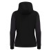 ATLAS WMN FULL ZIP HOODY TOP BLK/DGRY