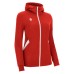 BASTET FULL ZIP TOP HOODY WOMAN RED/WHT