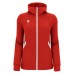 BASTET FULL ZIP TOP HOODY WOMAN RED/WHT