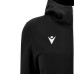 BASTET FULL ZIP TOP HOODY WOMAN BLK/WHT