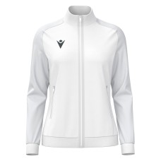 RAMA WMN FULL ZIP TOP WHT/LGRY