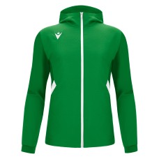 TIAMAT FULL ZIP MICRO HOODY TOP GRN/WHT