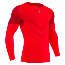 PERFORMANCE ++ COMPRESSION TECH UNDERWEAR TOP LS RED