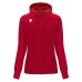 DRUM FULL LENGTH ZIP WOMAN HOODY RED