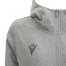 DRUM FULL LENGTH ZIP WOMAN HOODY GRY MEL