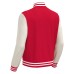 FIDDLE VARSITY COLLEGE JACKET RED/OFFWHT
