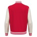 FIDDLE VARSITY COLLEGE JACKET RED/OFFWHT