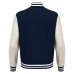 FIDDLE VARSITY COLLEGE JACKET NAV/OFFWHT