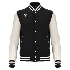 FIDDLE VARSITY COLLEGE JACKET BLK/OFFWHT