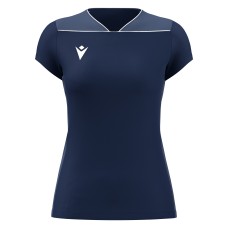 ZINC WOMAN SHIRT NAV/LNAV/WHT SS