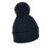 SNOW POM POM BEANIE NAV